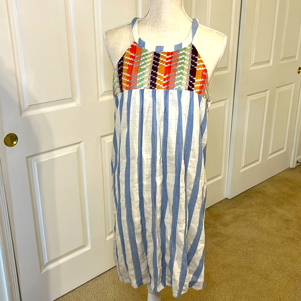 THML Embroidered Sleeveless Casual Mock Dress #103